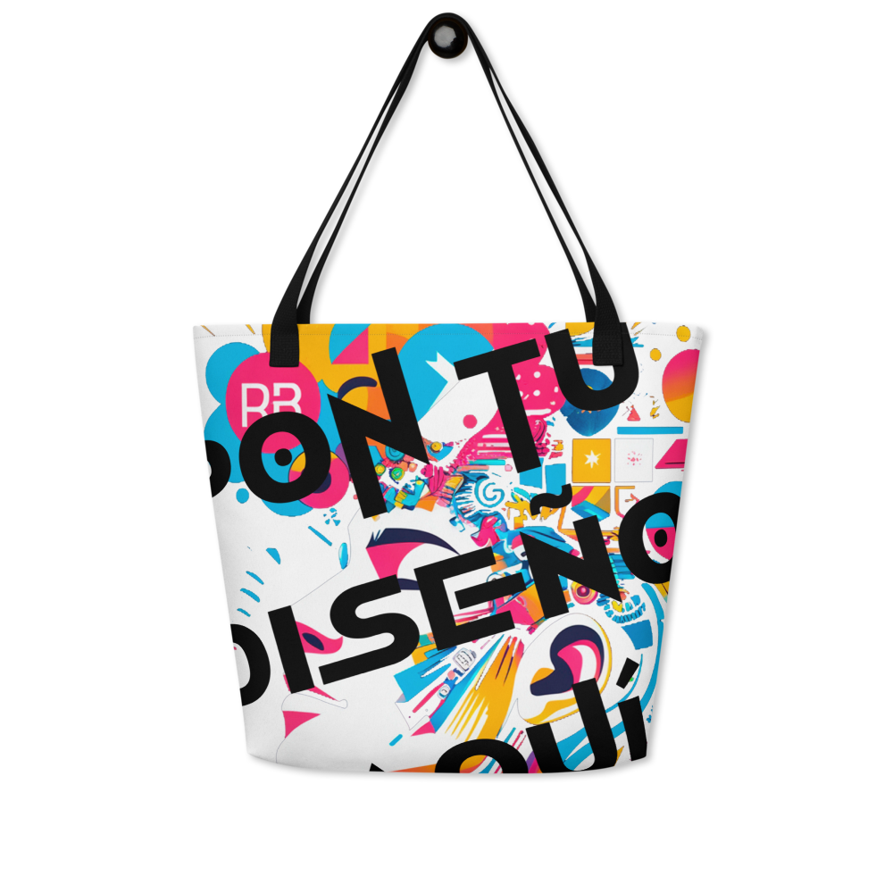Bolso Tote Grande Personalizado – Estilo, Espacio y Color para tu Día a Día o la Playa