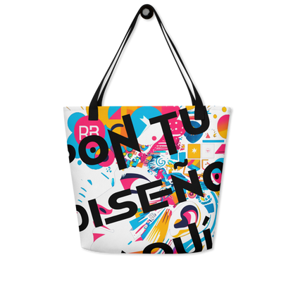 Bolso Tote Grande Personalizado – Estilo, Espacio y Color para tu Día a Día o la Playa