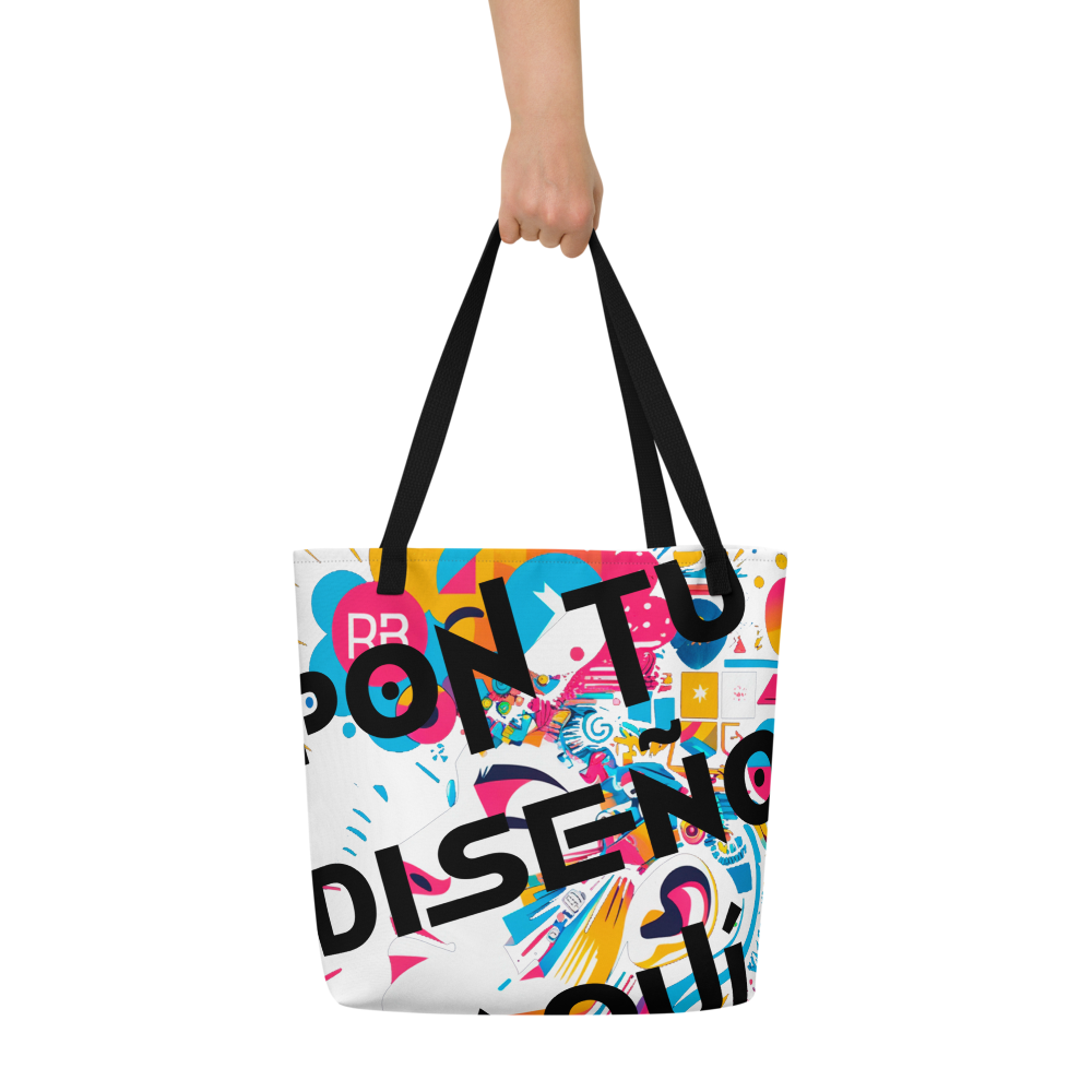 Bolso Tote Grande Personalizado – Estilo, Espacio y Color para tu Día a Día o la Playa