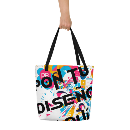 Bolso Tote Grande Personalizado – Estilo, Espacio y Color para tu Día a Día o la Playa