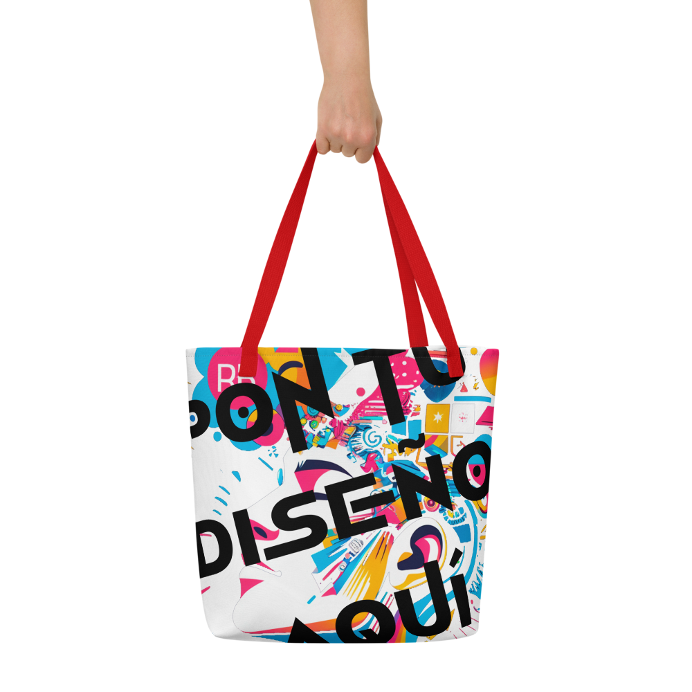 Bolso Tote Grande Personalizado – Estilo, Espacio y Color para tu Día a Día o la Playa
