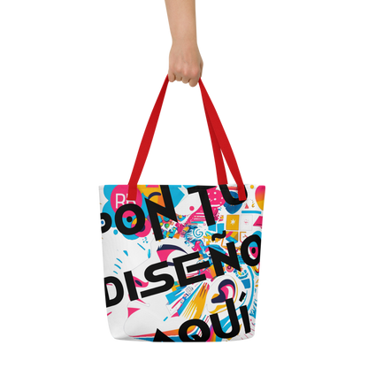 Bolso Tote Grande Personalizado – Estilo, Espacio y Color para tu Día a Día o la Playa