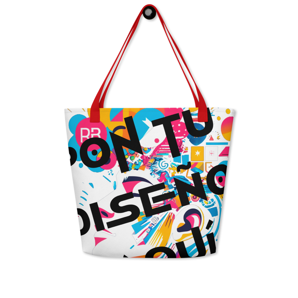Bolso Tote Grande Personalizado – Estilo, Espacio y Color para tu Día a Día o la Playa
