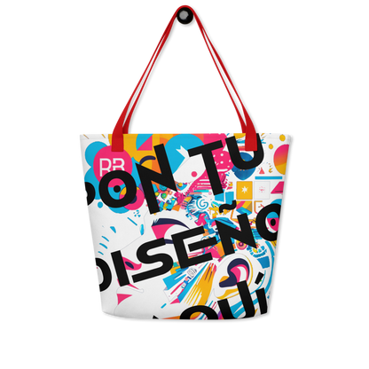 Bolso Tote Grande Personalizado – Estilo, Espacio y Color para tu Día a Día o la Playa