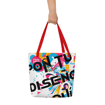 Bolso Tote Grande Personalizado – Estilo, Espacio y Color para tu Día a Día o la Playa
