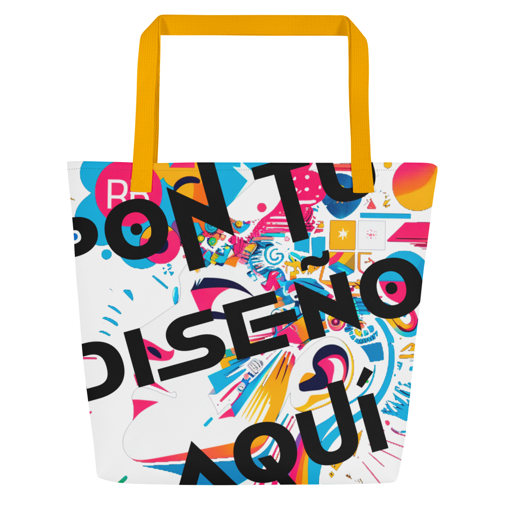 Bolso Tote Grande Personalizado – Estilo, Espacio y Color para tu Día a Día o la Playa