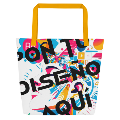 Bolso Tote Grande Personalizado – Estilo, Espacio y Color para tu Día a Día o la Playa