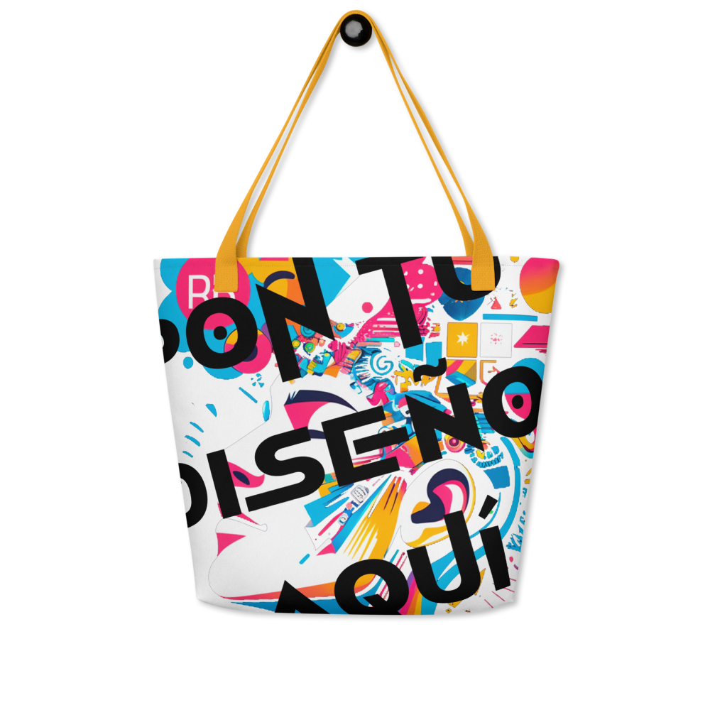 Bolso Tote Grande Personalizado – Estilo, Espacio y Color para tu Día a Día o la Playa