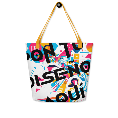 Bolso Tote Grande Personalizado – Estilo, Espacio y Color para tu Día a Día o la Playa