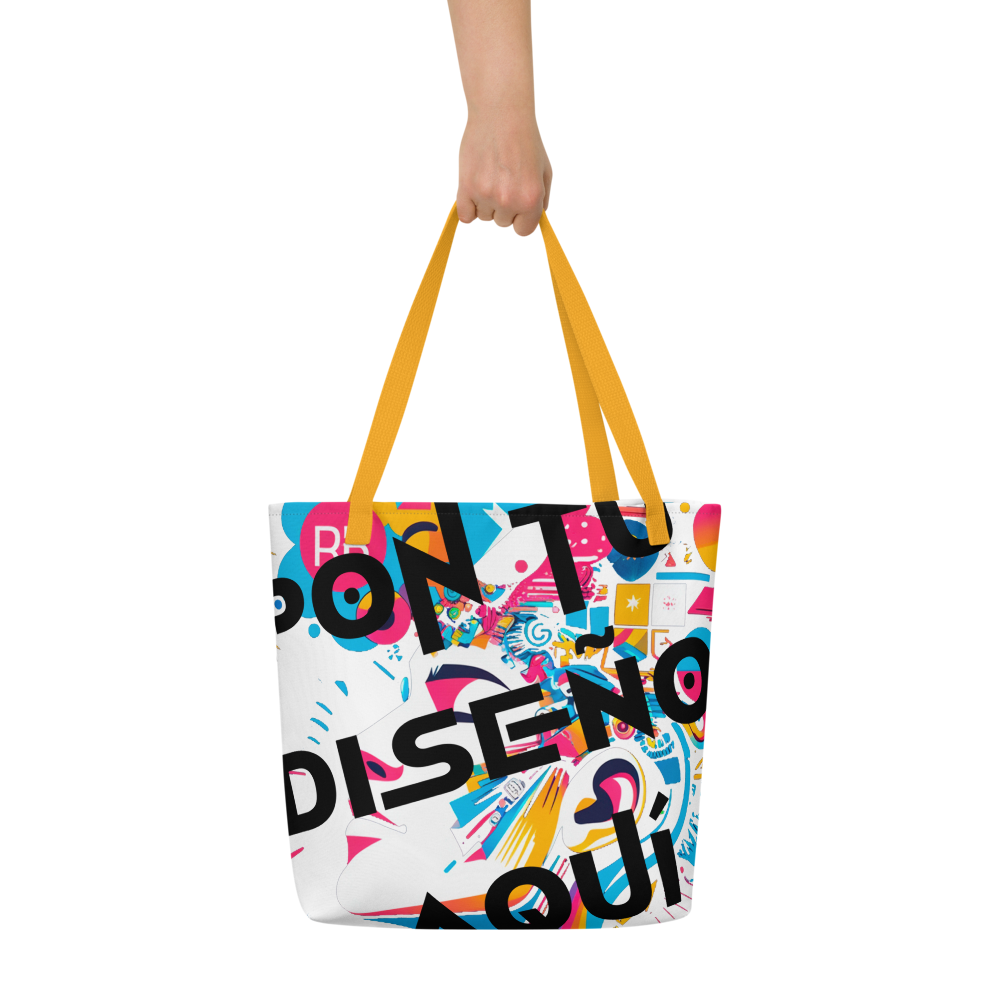 Bolso Tote Grande Personalizado – Estilo, Espacio y Color para tu Día a Día o la Playa
