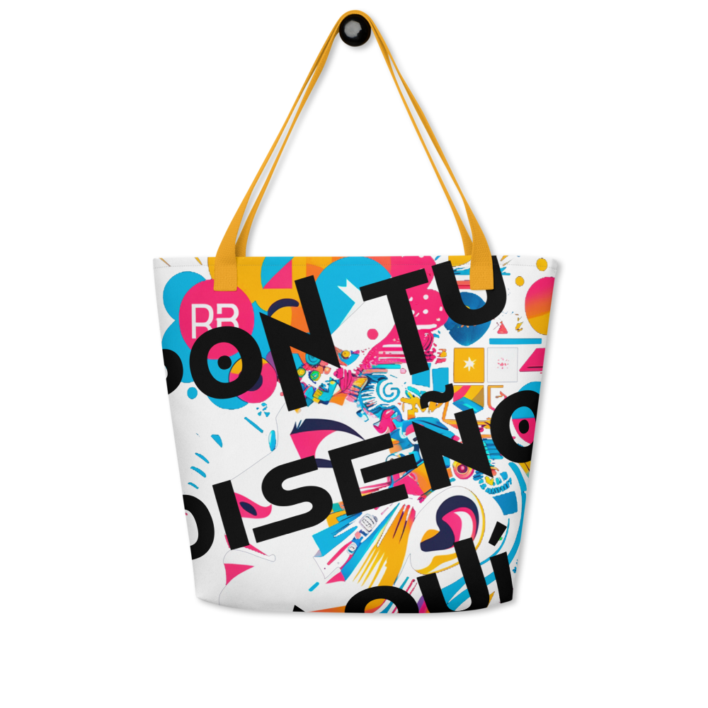 Bolso Tote Grande Personalizado – Estilo, Espacio y Color para tu Día a Día o la Playa