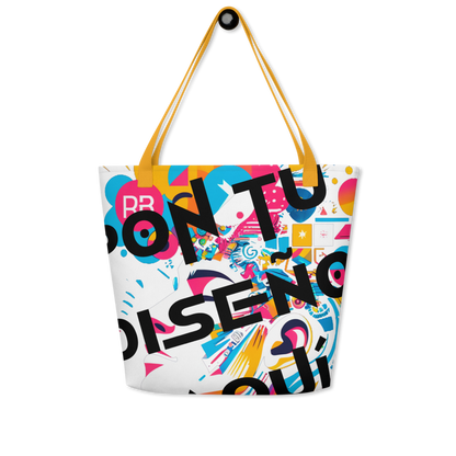 Bolso Tote Grande Personalizado – Estilo, Espacio y Color para tu Día a Día o la Playa