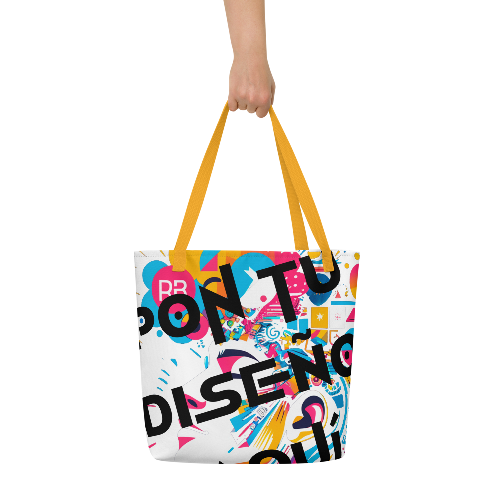 Bolso Tote Grande Personalizado – Estilo, Espacio y Color para tu Día a Día o la Playa