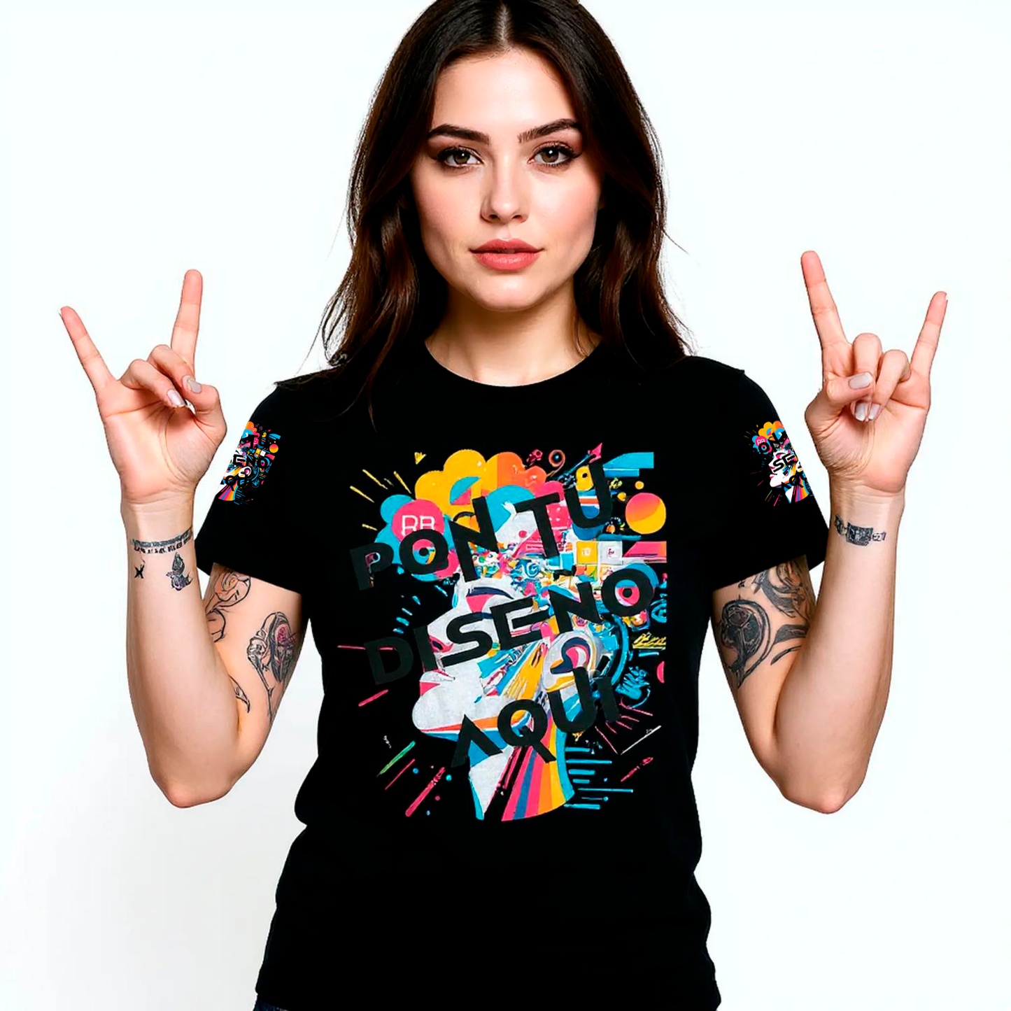Camiseta Mujer Premium | Bella + Canvas 3001 – Diseño Completo