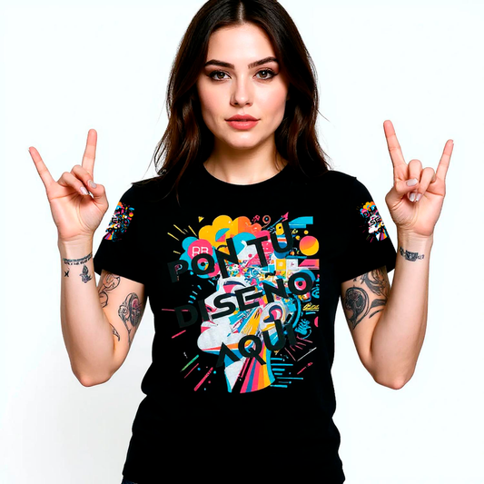 Camiseta Mujer Premium | Bella + Canvas 3001 – Diseño Completo