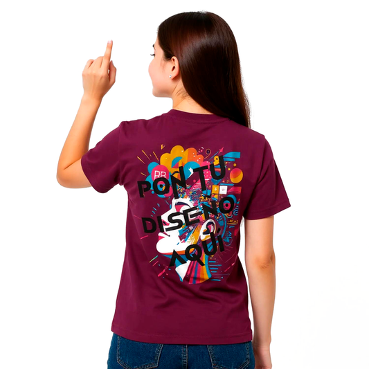 Camiseta Mujer Premium | Bella + Canvas 3001 – Diseño Frontal y Trasero