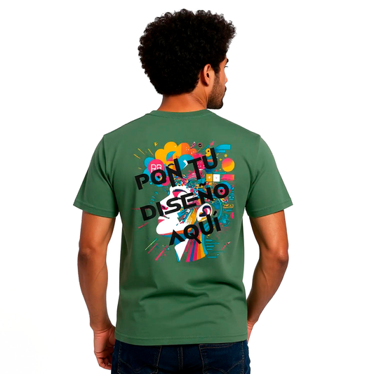 Camiseta Hombre Premium con DISEÑO FRONTAL Y TRASERO | Bella + Canvas 3001