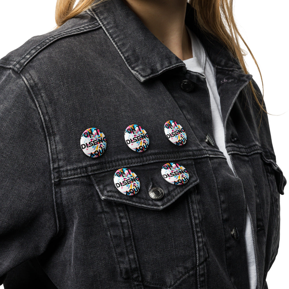 Set de 5 Pin Buttons – Dale vida y personalidad a tu estilo
