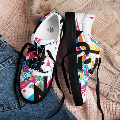 Zapatillas Personalizadas de Lona con Cordones para Mujer